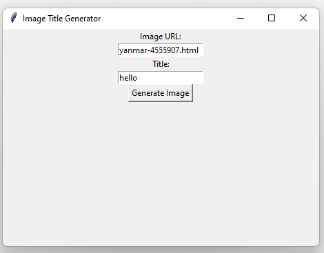 add text to image GUI python