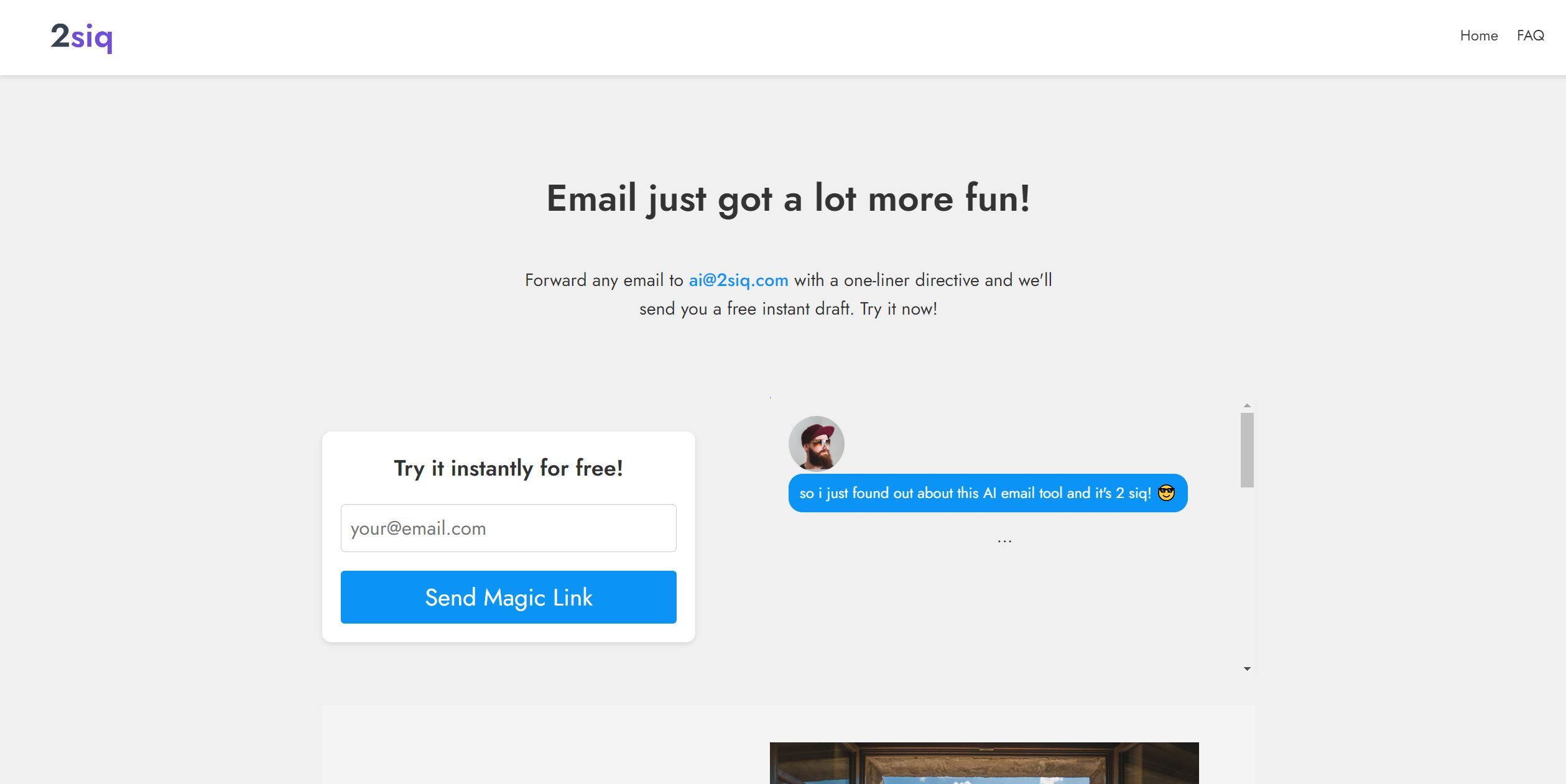 2siqForward emails receive replies effortlessly with our efficient email management