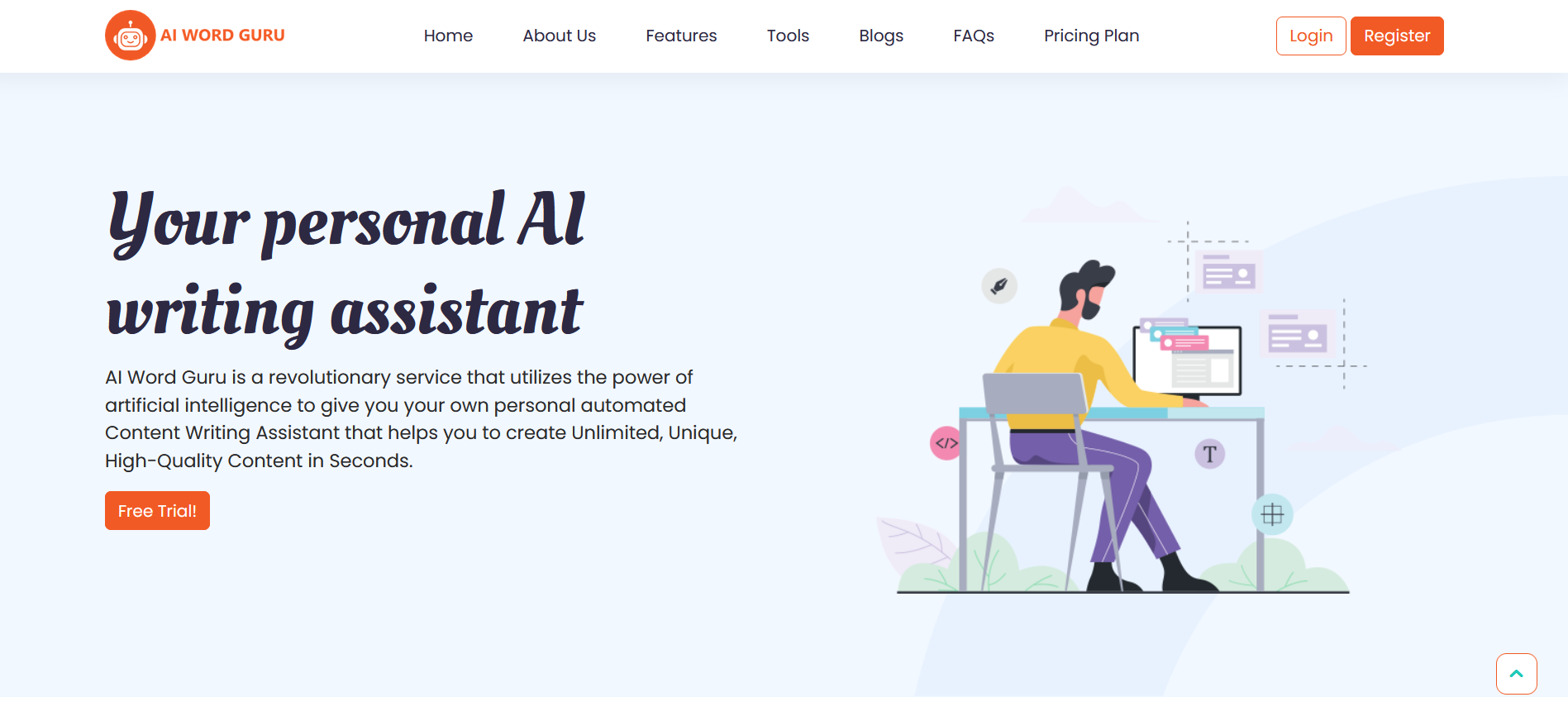 AI Word GuruPersonal AI writing assistant for enhanced productivity and