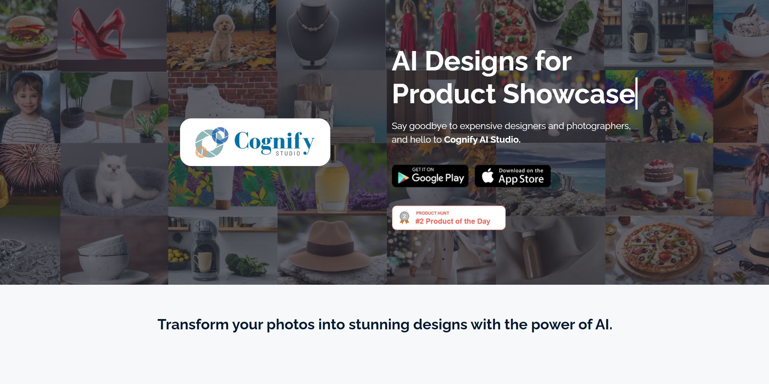 Cognify StudioAI app transforms photos into stunning showcases for products