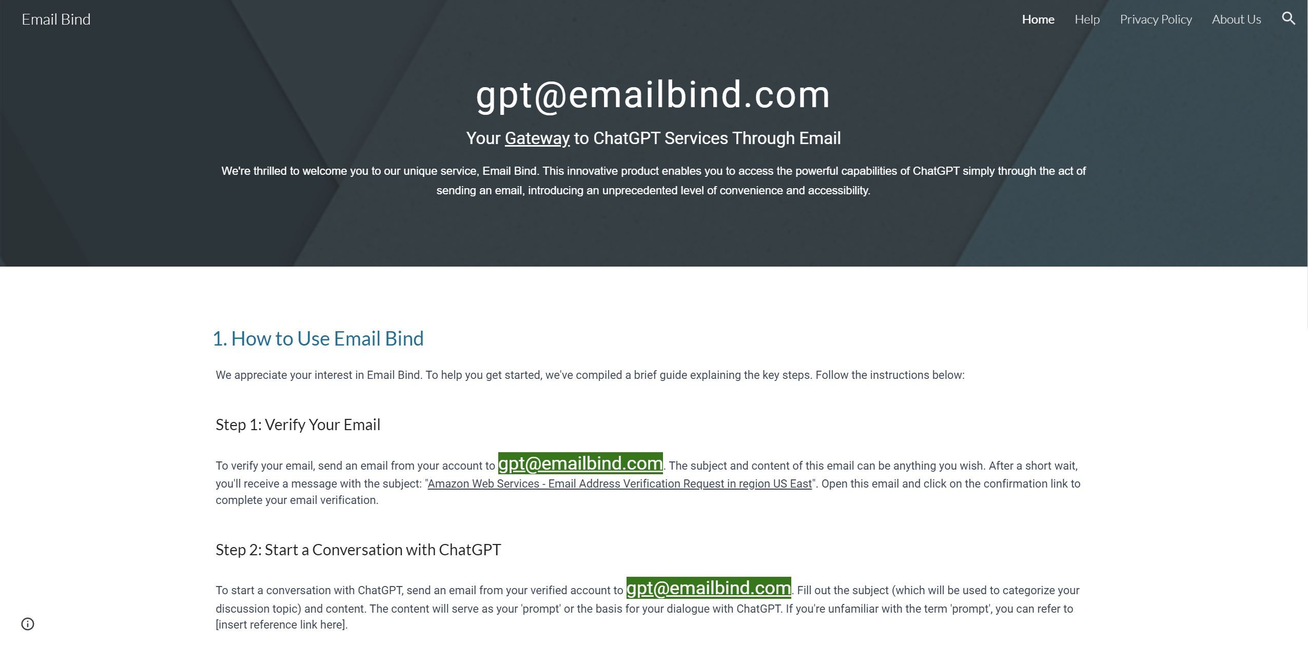 Email BindAI powered ChatGPT can now be accessed via email for