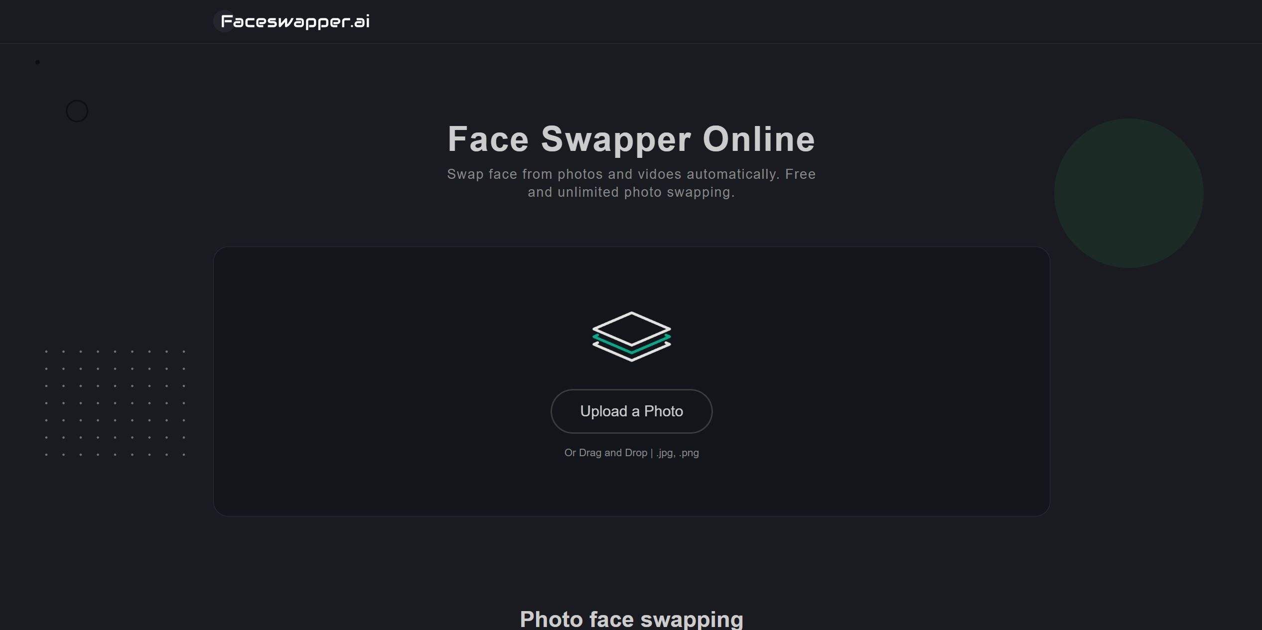 FaceSwapperFaceSwapper is an online tool for swapping faces in photos