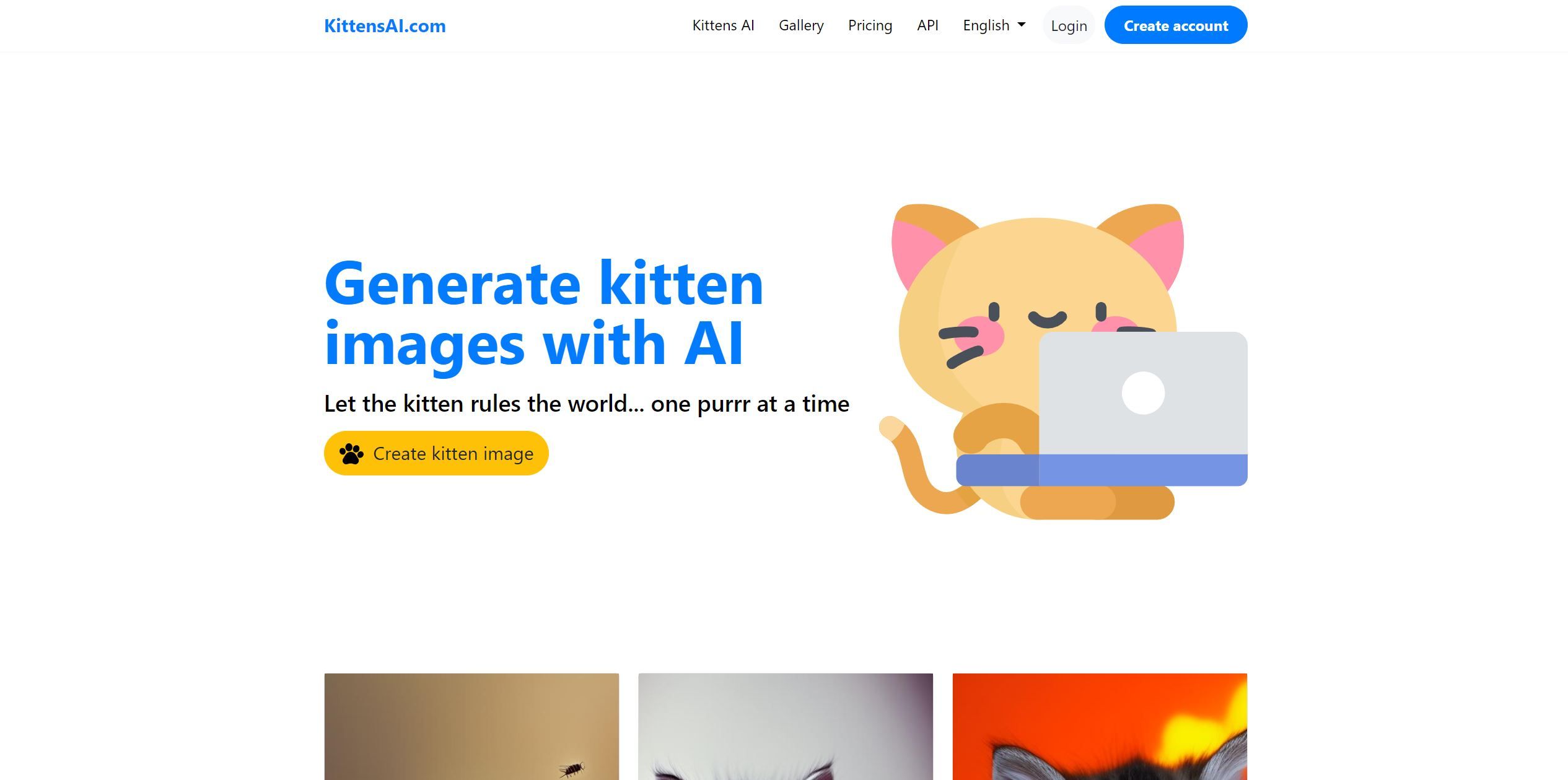 KittensAIAI program creates adorable kitten images in a simple and