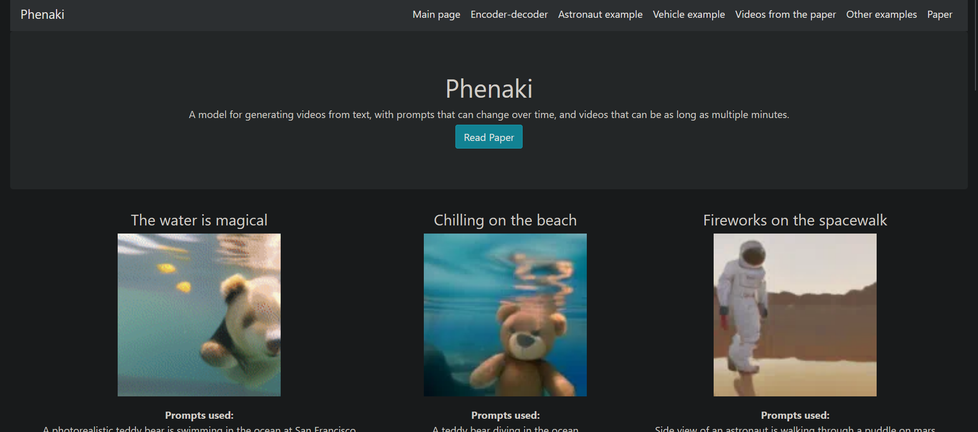 PhenakiA video generation model utilizing text input to create visual
