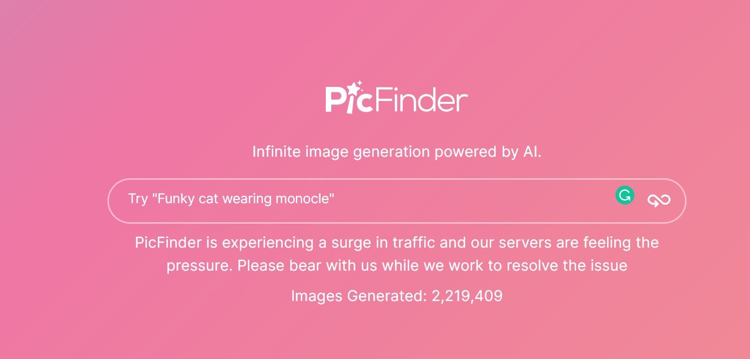 PicFinderAI technology that can generate infinite images quickly and efficiently