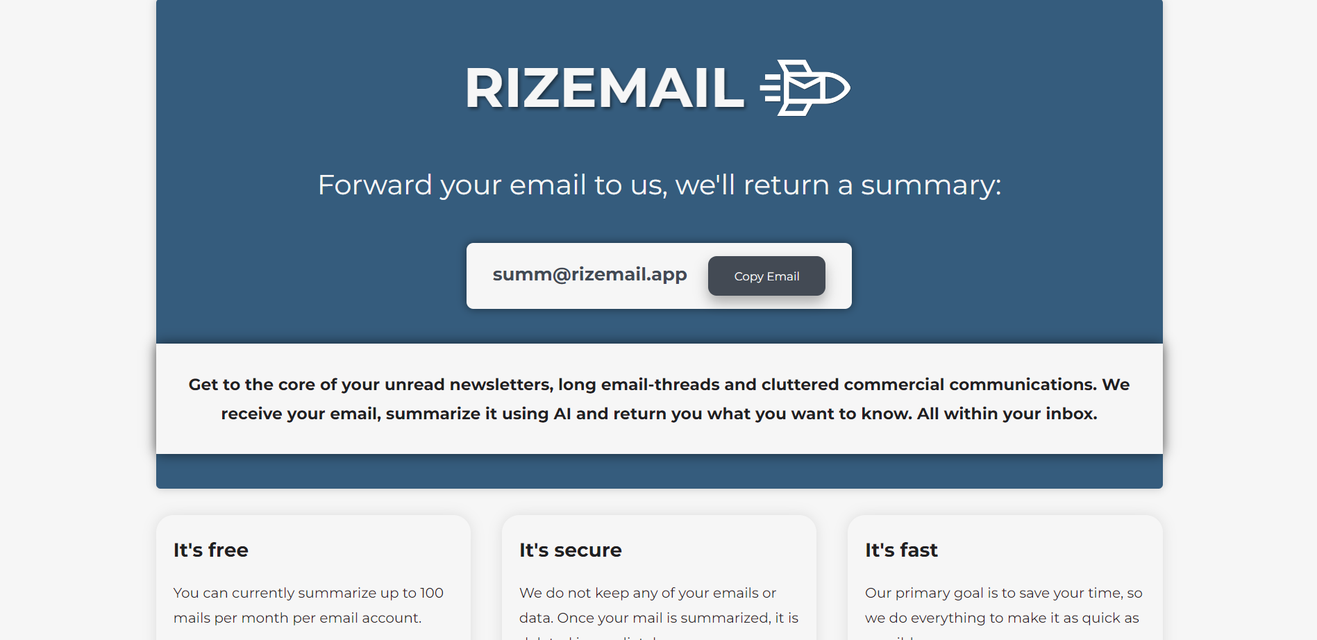 RizemailSave time stay organized and streamline your inbox with email