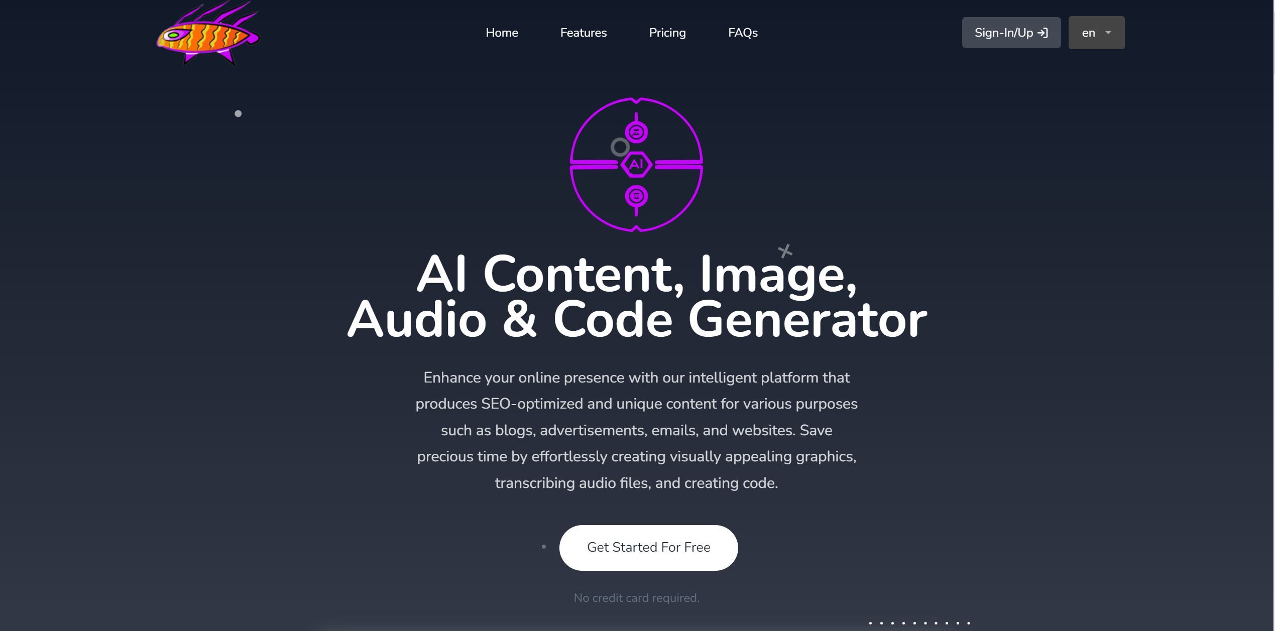 Slyfish Slyfish is an AI powered platform designed to generate content