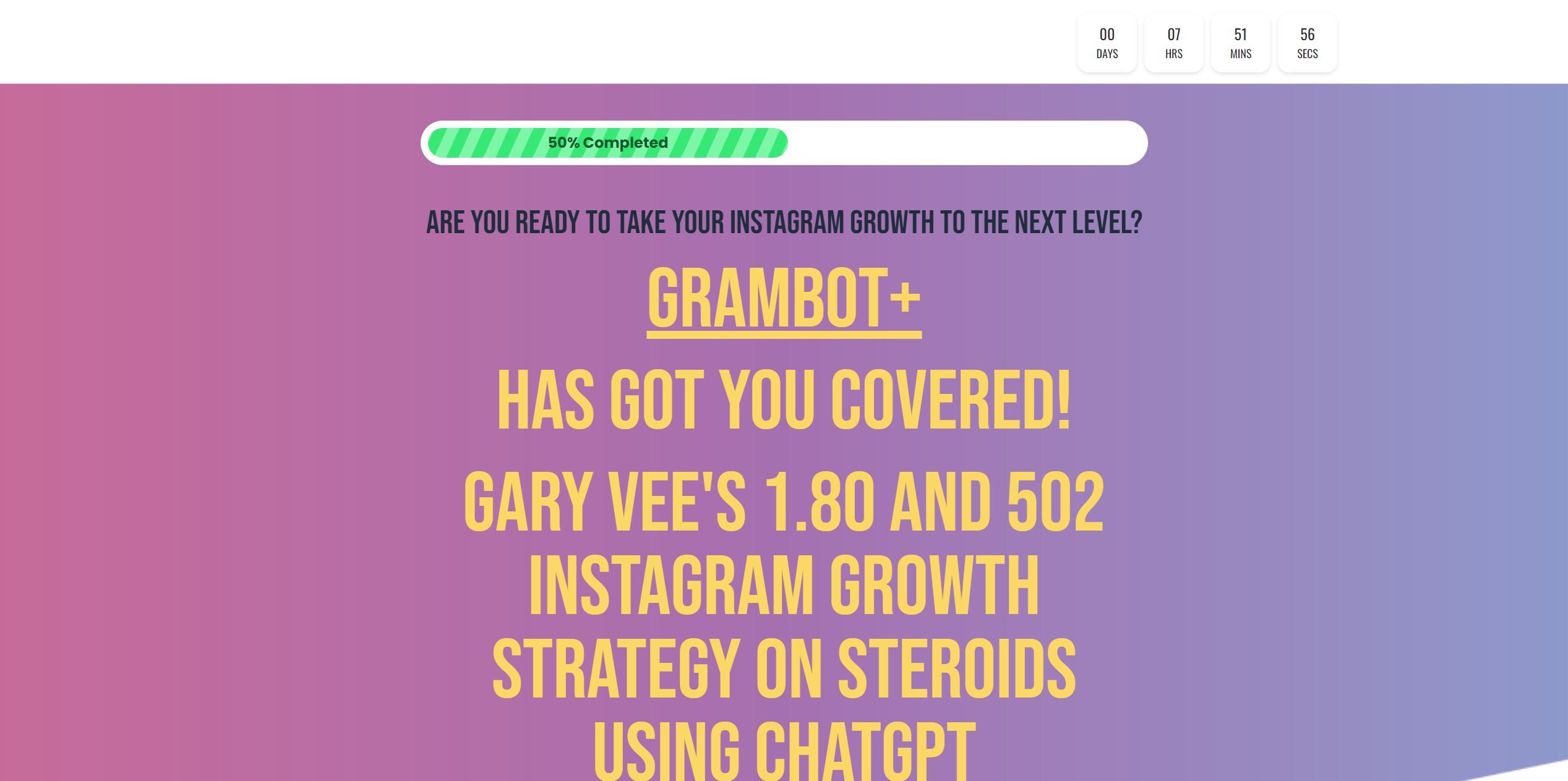 GramBotPlusAutomated analysis of Instagrams growth and engagement for better insights