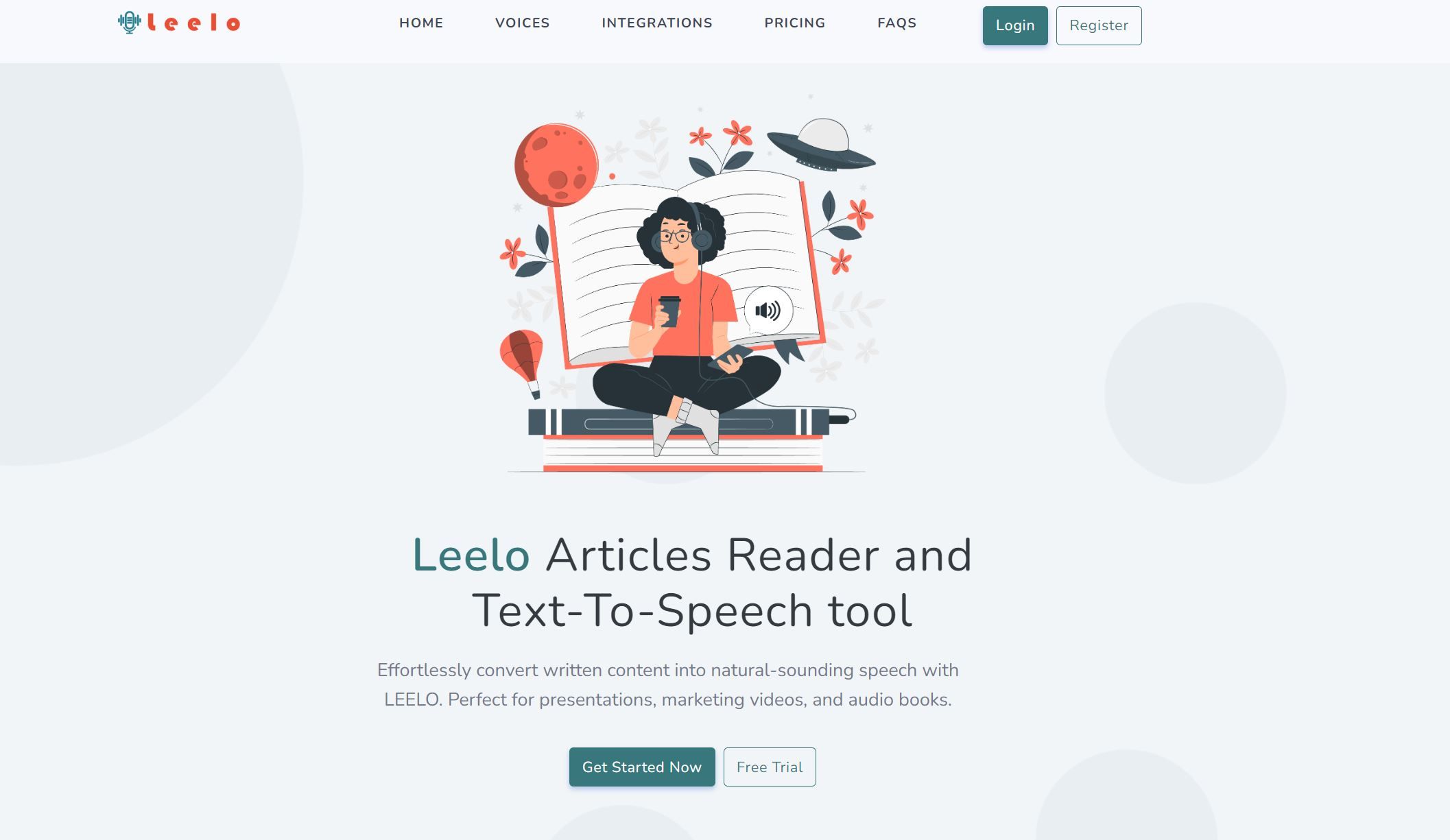 LeeloLeelo converts written content to natural speech in an effortless