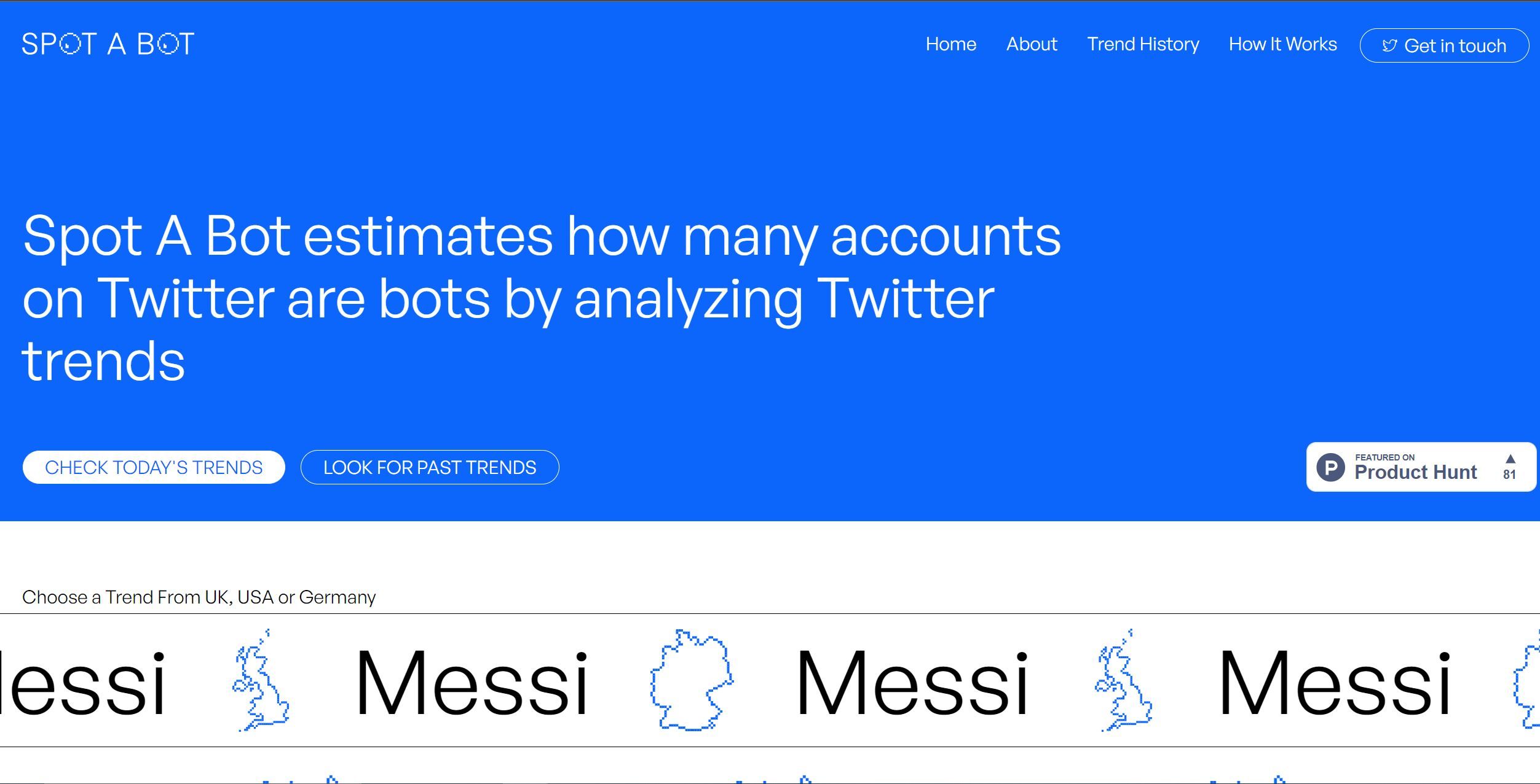 Spot a botSpot a Bot is an AI tool analyzing