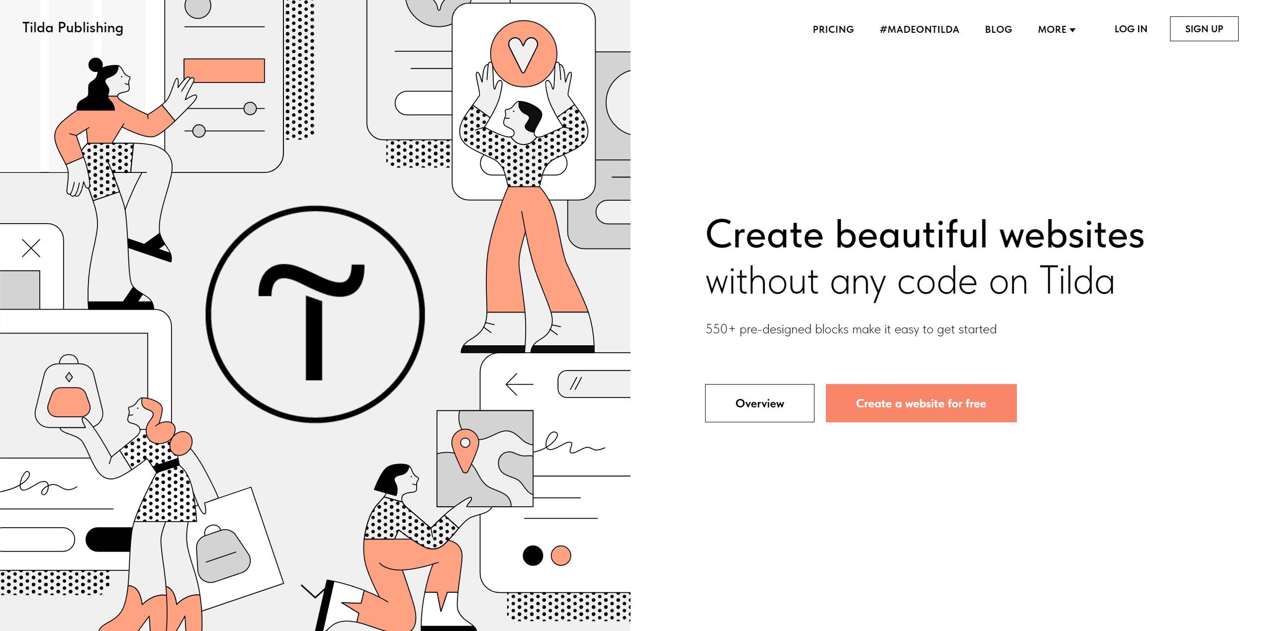 TildaTilda is a code free website builder for creating stunning online